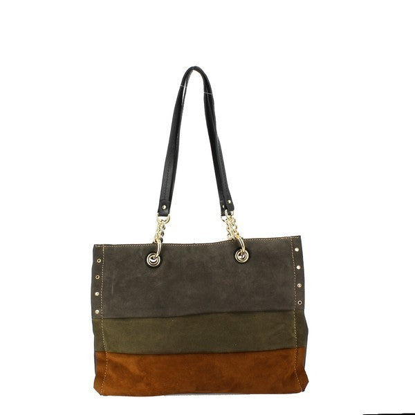 Bridas 1920 Grey & Tan Shoulder Bag
