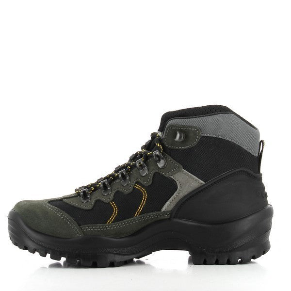 A close-up of the inner side of the boot, displaying the breathable Gritex lining and ergonomic shape for all-day comfort. The precise stitching and padded ankle collar provide extra support.