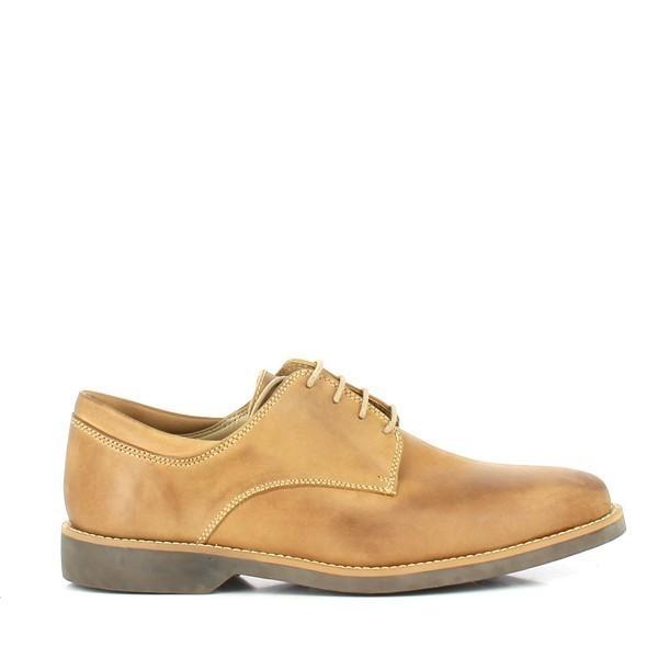 Showcasing the sleek profile of the Anatomic Delta Castor Oxford Shoes, this view highlights the smooth, full grain leather upper, rounded toe shape, and classic lacing system for a sophisticated look.