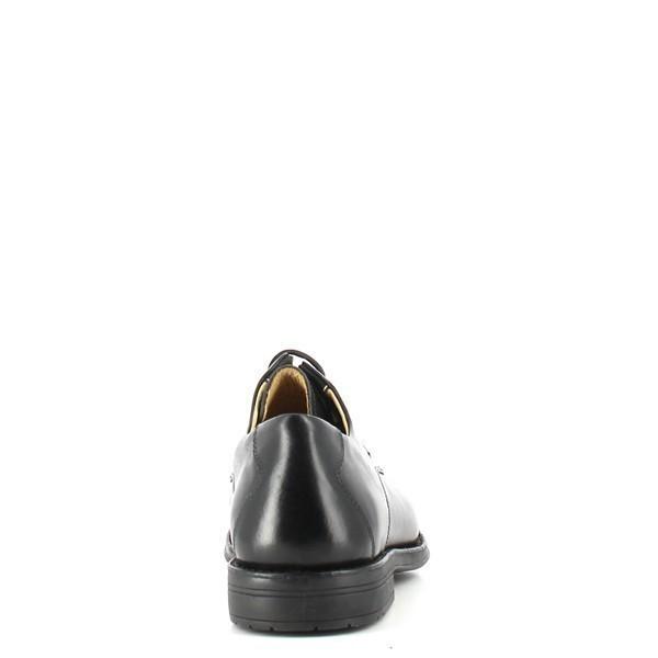 The back of the Anatomic Leme Black Oxford Shoes, showing the clean lines and smooth finish of the leather. The back view highlights the minimalistic design and the quality of the stitching along the heel.