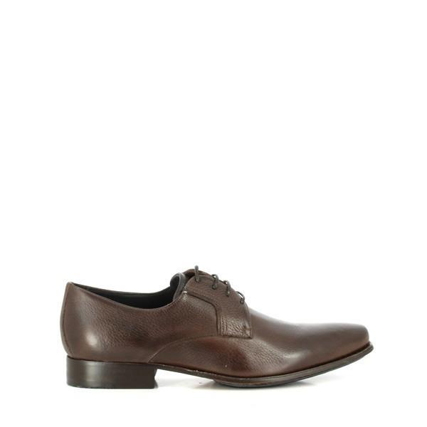 A close-up view of the side of the Anatomic Player Brown Oxford Shoe, showcasing its sleek leather upper and classic lace-up design. The smooth, supple texture of the leather is highlighted, along with the shoe's rounded toe and elegant silhouette.