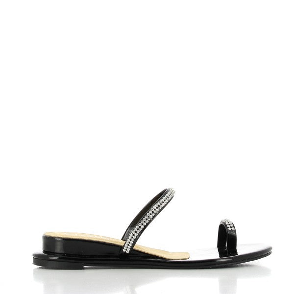 Dalessi Diamond Black Slides