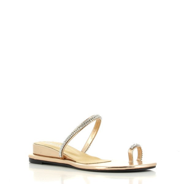 Dalessi Diamond Rose Gold Slides