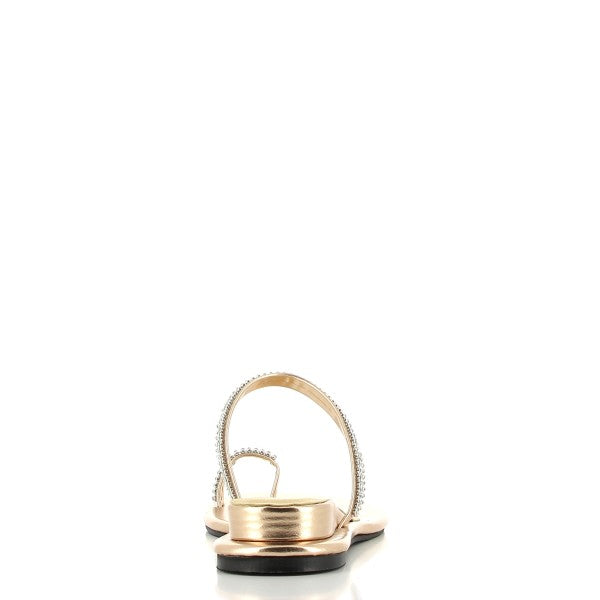 Dalessi Diamond Rose Gold Slides