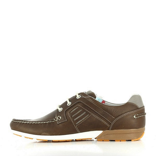A close-up of the inner side, displaying the soft leather lining, comfortable padded insole, and reinforced stitching for durability.