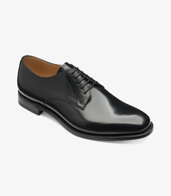 LOAKE 205 BLACK DERBY LEATHER SOLE F-MEDIUM