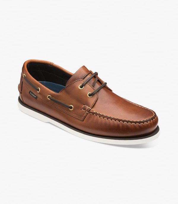LOAKE 528 CEDAR BOAT SHOE RUBBER SOLE F-MEDIUM