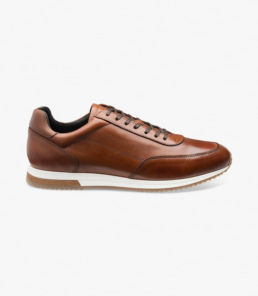 LOAKE BANNISTER CEDAR LEATHER TRAINER RUBBER SOLE F-MEDIUM