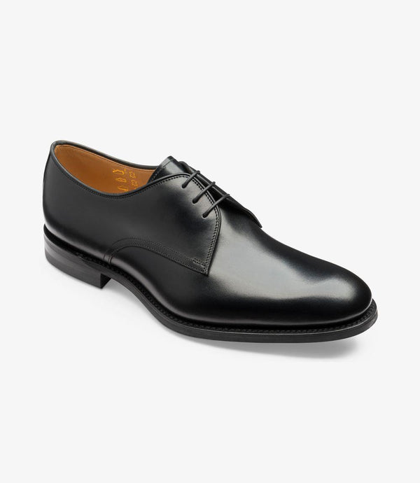 LOAKE GABLE BLACK DERBY RUBBER SOLE G-WIDE