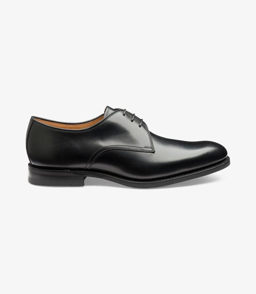 LOAKE GABLE BLACK DERBY RUBBER SOLE G-WIDE