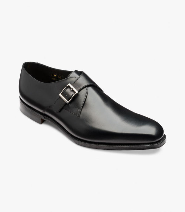 LOAKE MEDWAY BLACK SINGLE MONK LEATHER SOLE F-MEDIUM
