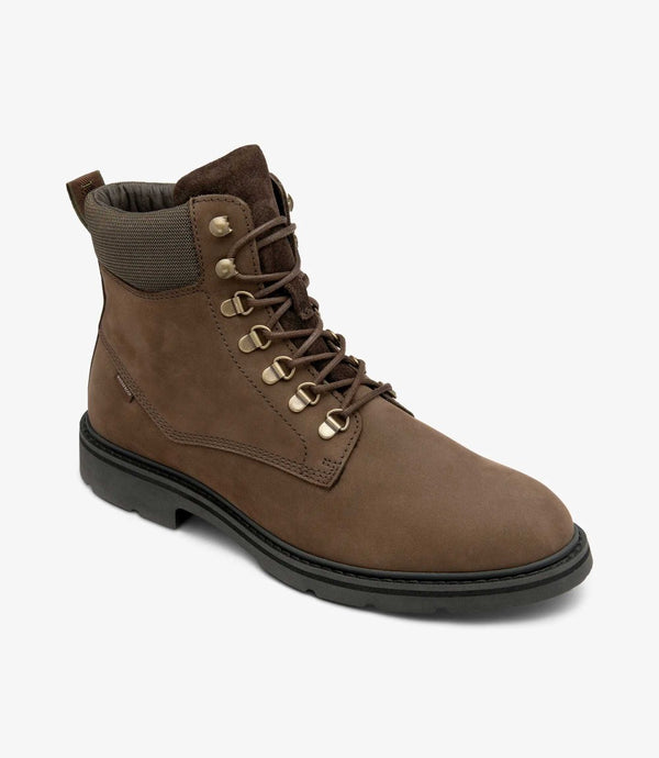 LOAKE NEVIS DARK BROWN BOOT RUBBER SOLE F-MEDIUM