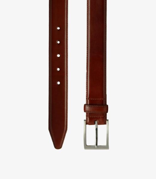 PHILIP MAHOGANY  LEATHER BELT