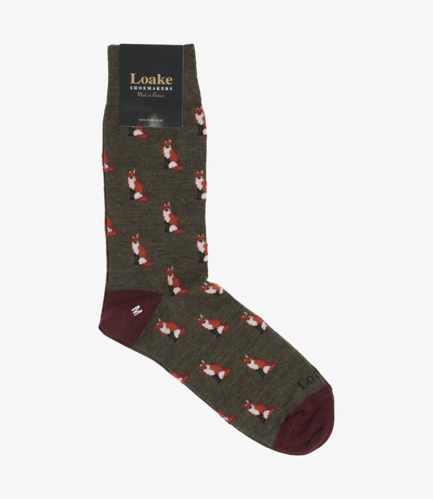 LOAKE FOX GREEN SOCKS