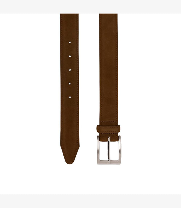 LOAKE WILLIAM BROWN SUEDE BELT