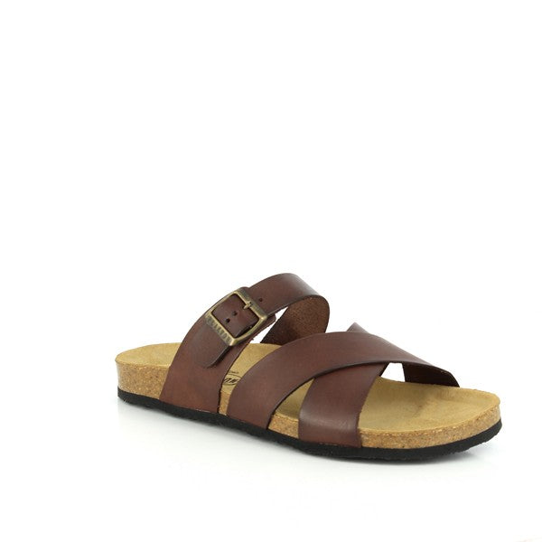 A detailed view showcasing the soft, contoured lining of Plakton's 100021 Grey Multi Strap Sandals. Crafted with precision, this lining ensures maximum comfort for all-day wear, making them perfect for any occasion.