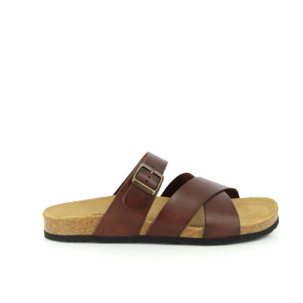 A detailed view showcasing the soft, contoured lining of Plakton's 100021 Grey Multi Strap Sandals. Crafted with precision, this lining ensures maximum comfort for all-day wear, making them perfect for any occasion.