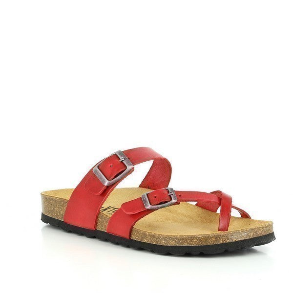 Take a closer look at the internal side of Plakton's 101032 Red Sandals, revealing the luxurious leather lining that promises exceptional comfort with each step. Meticulously crafted in Spain, these sandals prioritize both style and support, ensuring a perfect fit for the modern woman.