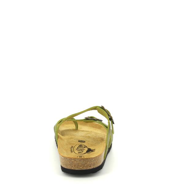 Showcase the back of the sandal, revealing any additional features such as an adjustable strap or unique detailing.
