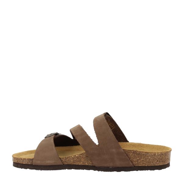 A detailed inside view revealing the anatomically shaped footbed with Memory Cushion Technology, ensuring optimal comfort. The leather lining underscores durability and plush feel, ideal for extended wear.