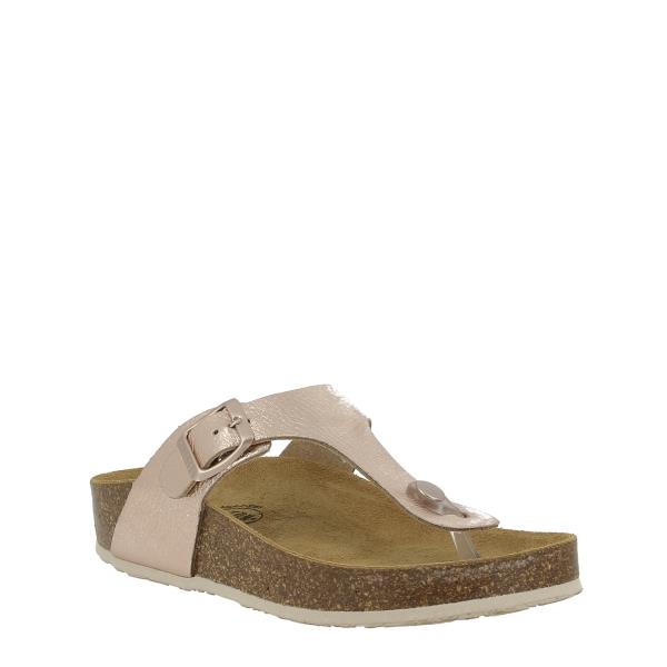 Highlight the stylish design of Plakton's 341671 Pink Thong Sandals, emphasizing the adjustable buckle strap and 2.5 cm heel-platform, ideal for all-day comfort and chic appeal.