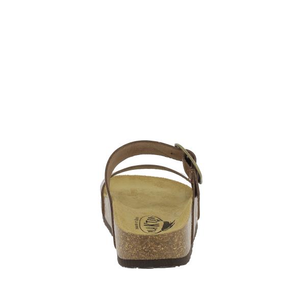 Behold the sophisticated back view of Plakton's 343004 Taupe Double-Strap Sandals. Designed for durability and elegance, these sandals are a versatile addition to any wardrobe.