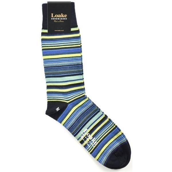 Loake SOCKS BLUE-STRIPES